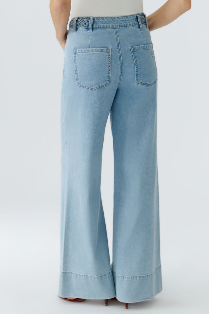 Oui 96819 Blue Denim Wide Leg Jeans 5300