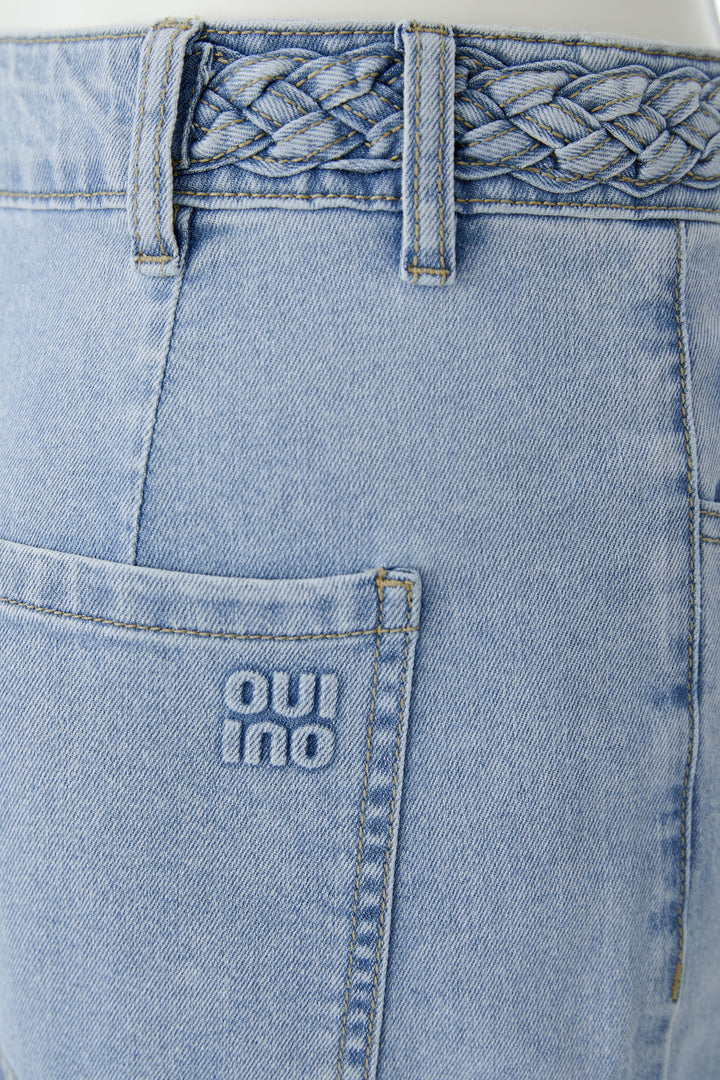 Oui 96819 Blue Denim Wide Leg Jeans 5300