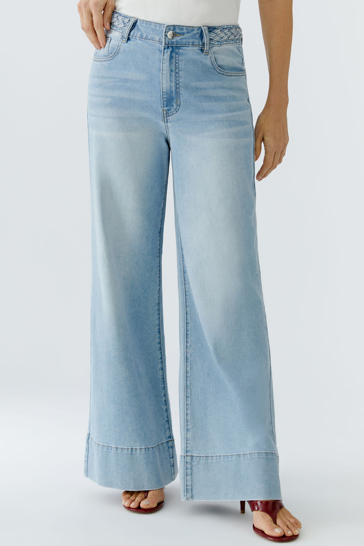 Oui 96819 Blue Denim Wide Leg Jeans 5300