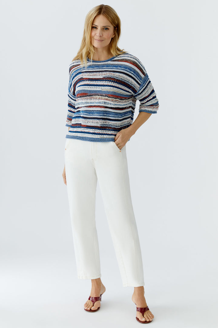 Oui 96820 Cloud Dancer White Relaxed Jeans 1006
