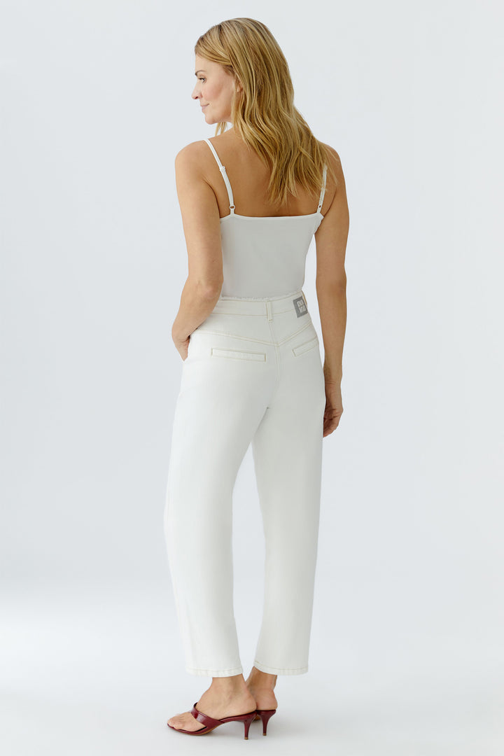 Oui 96820 Cloud Dancer White Relaxed Jeans 1006