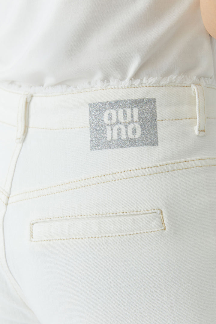 Oui 96820 Cloud Dancer White Relaxed Jeans 1006