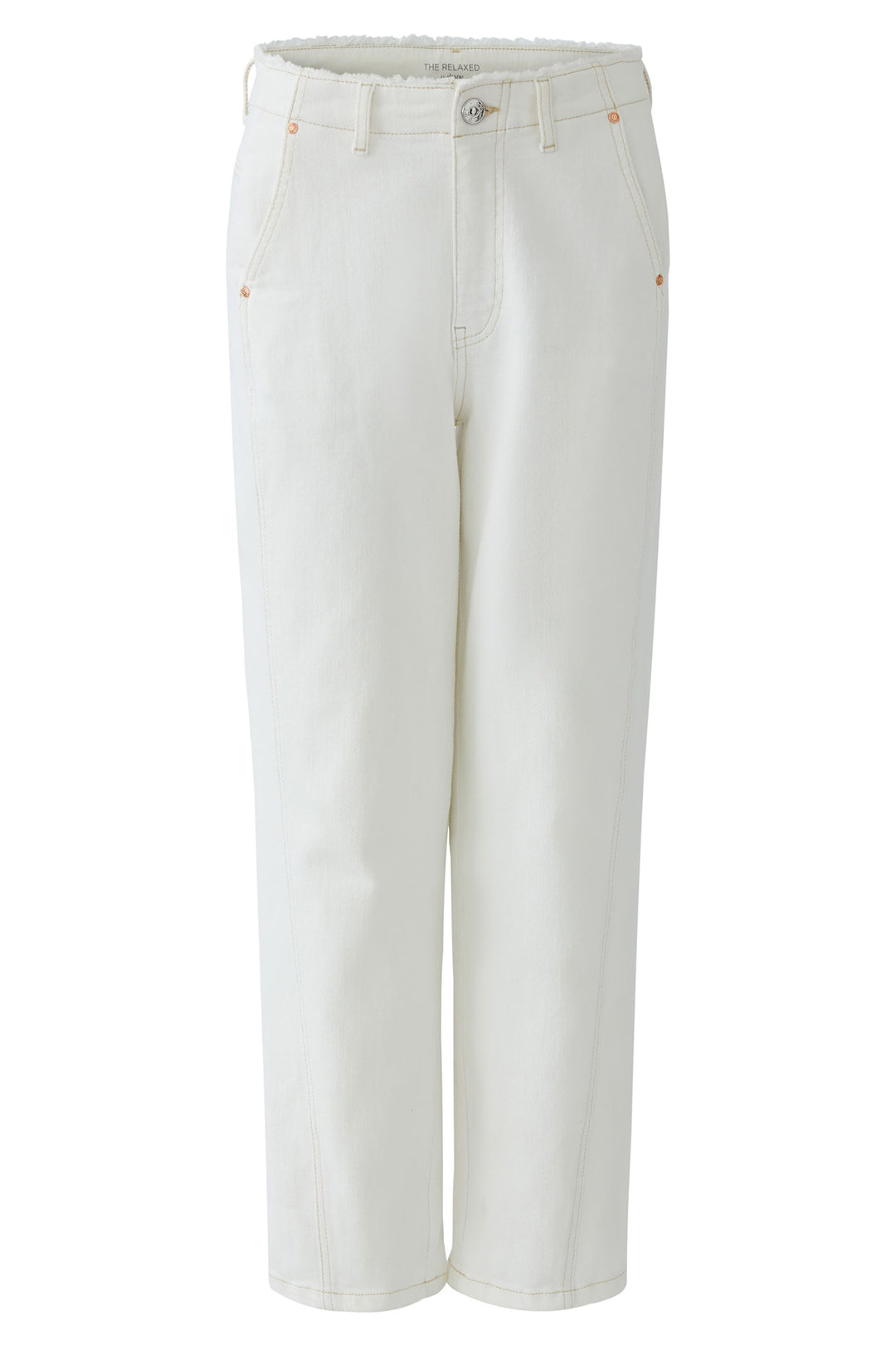 Oui 96820 Cloud Dancer White Relaxed Jeans 1006