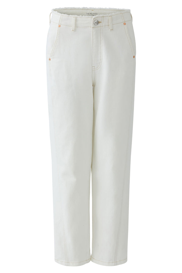 Oui 96820 Cloud Dancer White Relaxed Jeans 1006