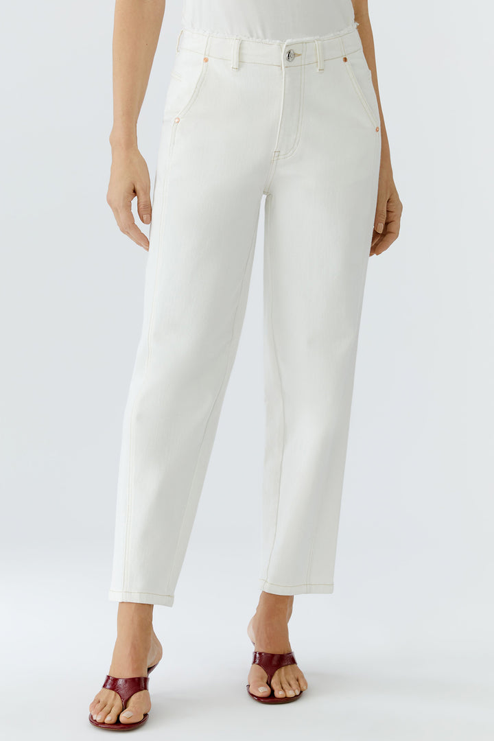 Oui 96820 Cloud Dancer White Relaxed Jeans 1006