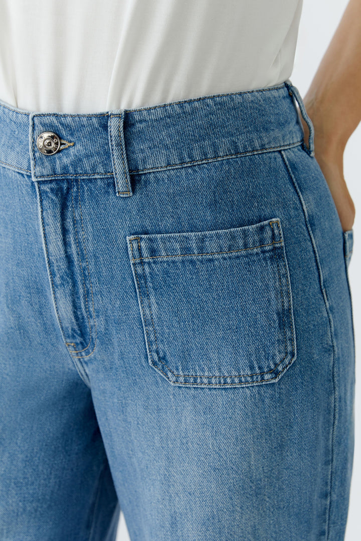 Oui 96822 Blue High Waist Wide Leg Jeans 5400