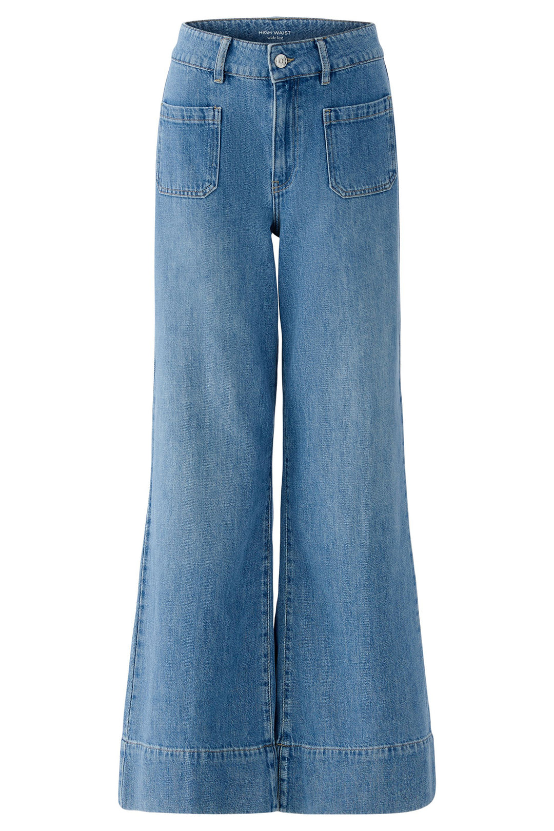 Oui 96822 Blue High Waist Wide Leg Jeans 5400