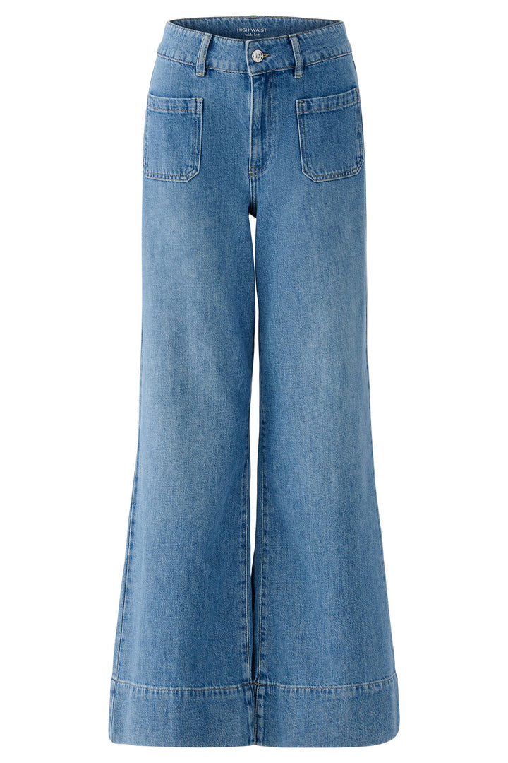 Oui 96822 Blue High Waist Wide Leg Jeans 5400