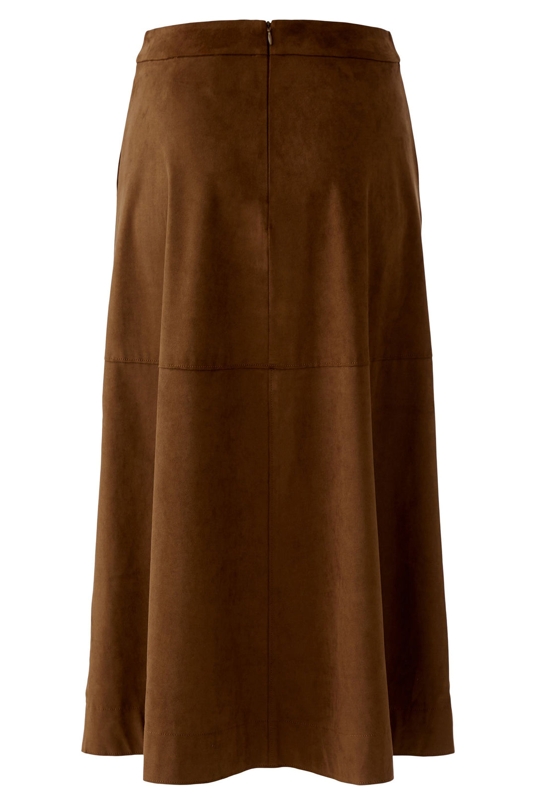 Oui 97019 Fondue Fudge Brown Midi Skirt 8434