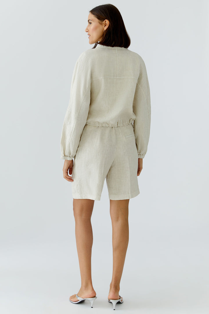 Oui 97164 Biscuit Beige Linen Jacket