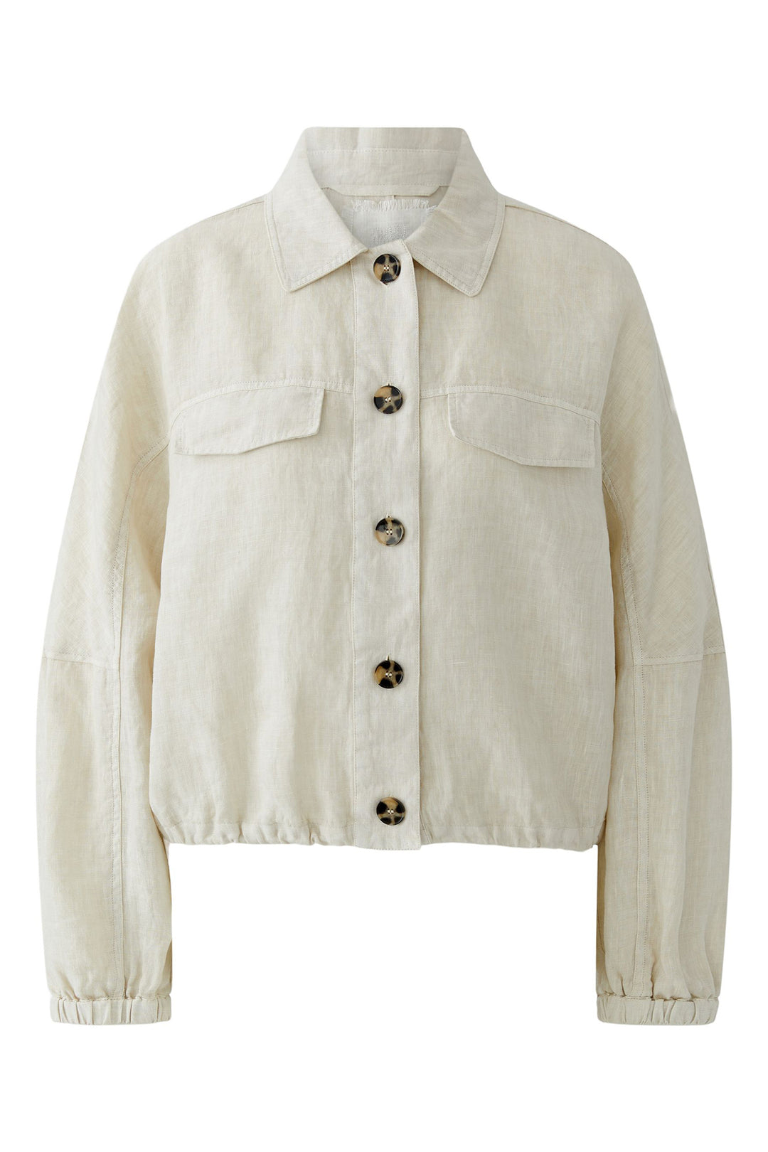 Oui 97164 Biscuit Beige Linen Jacket