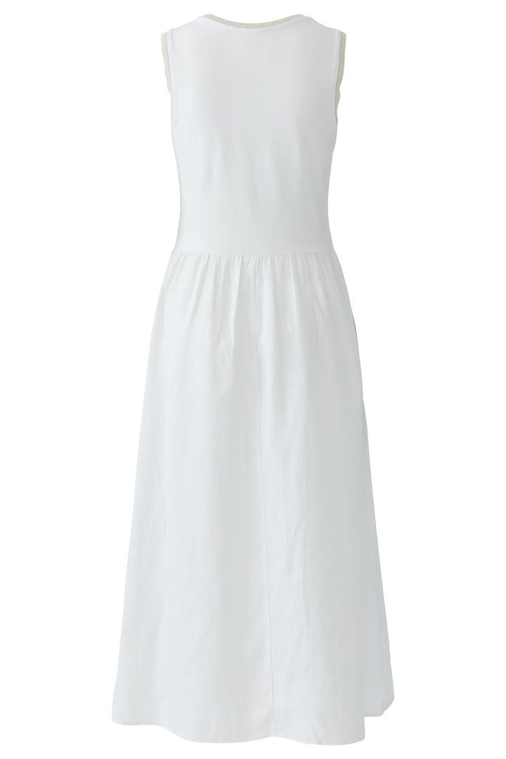 Oui 97169 Optic White Sleeveless Cotton Dress