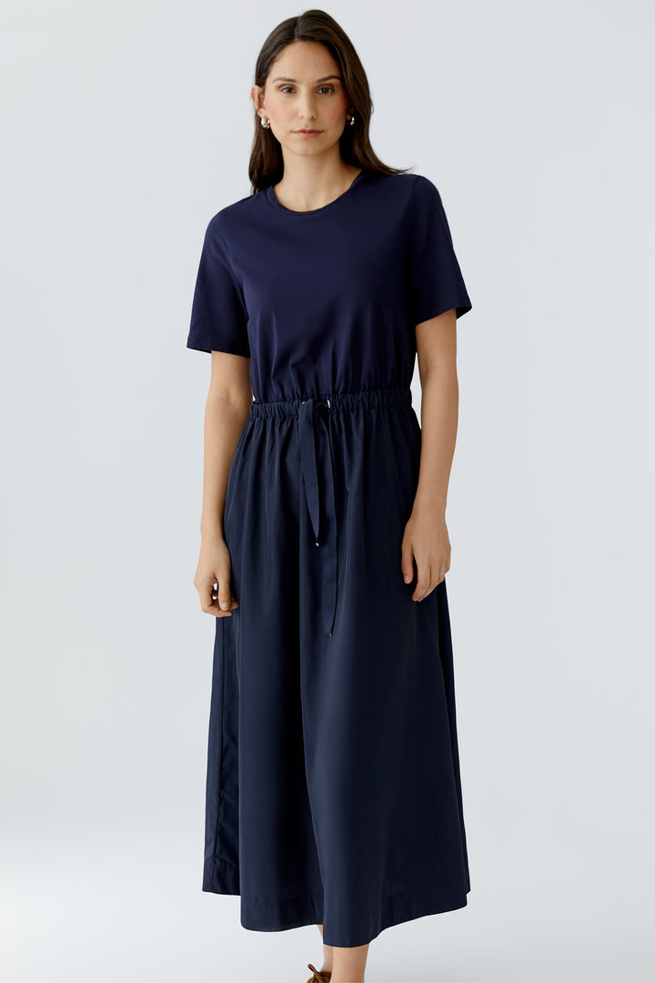Oui 97171 Dark Blue Short Sleeve Maxi Dress 5742
