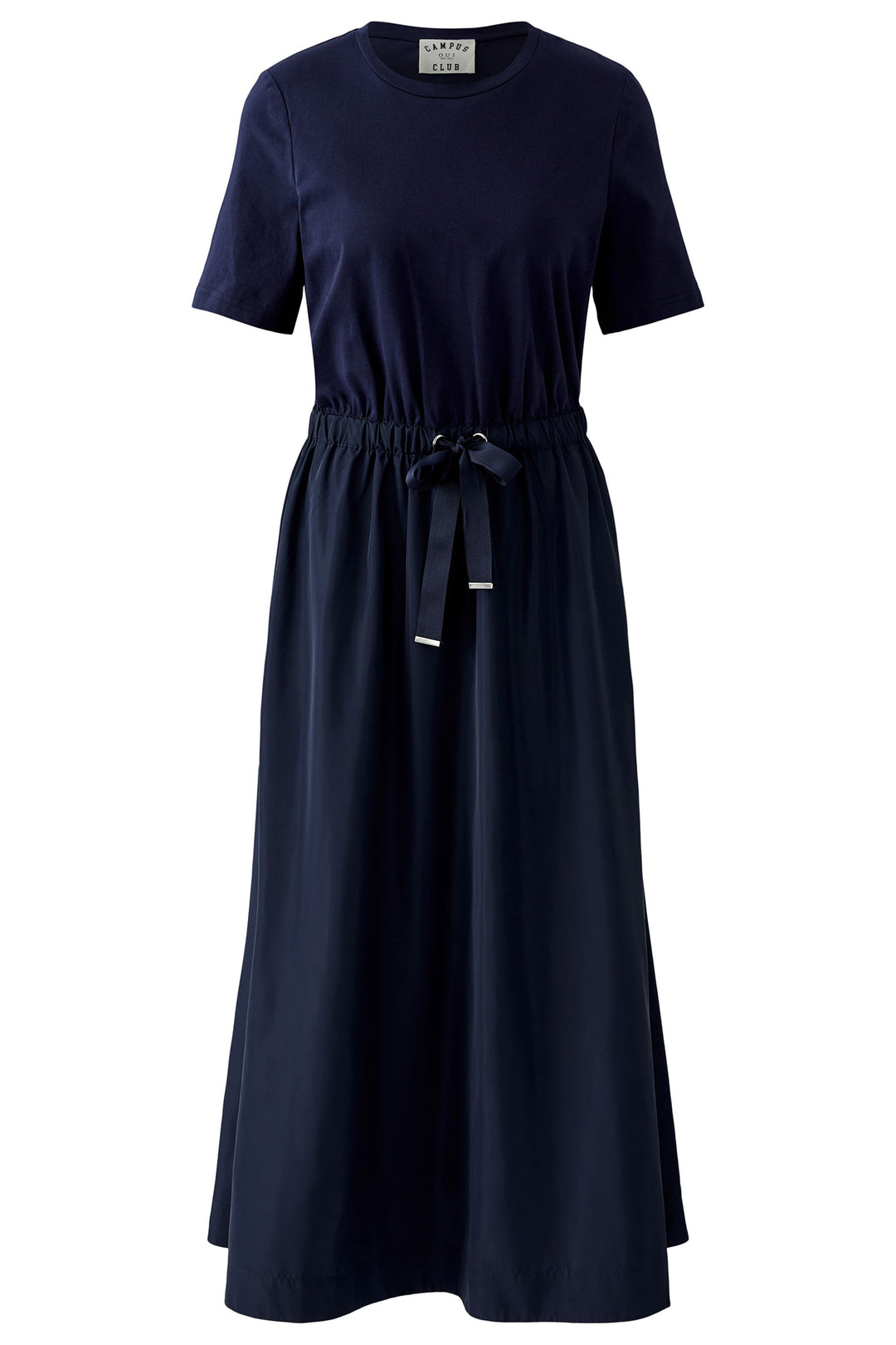 Oui 97171 Dark Blue Short Sleeve Maxi Dress 5742