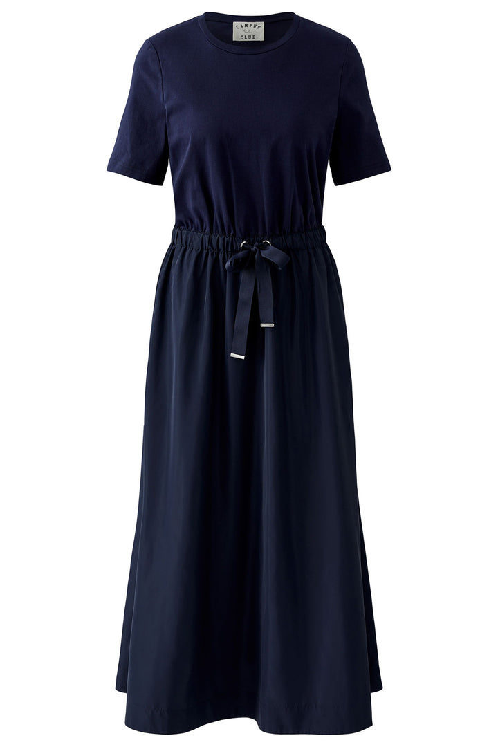 Oui 97171 Dark Blue Short Sleeve Maxi Dress 5742