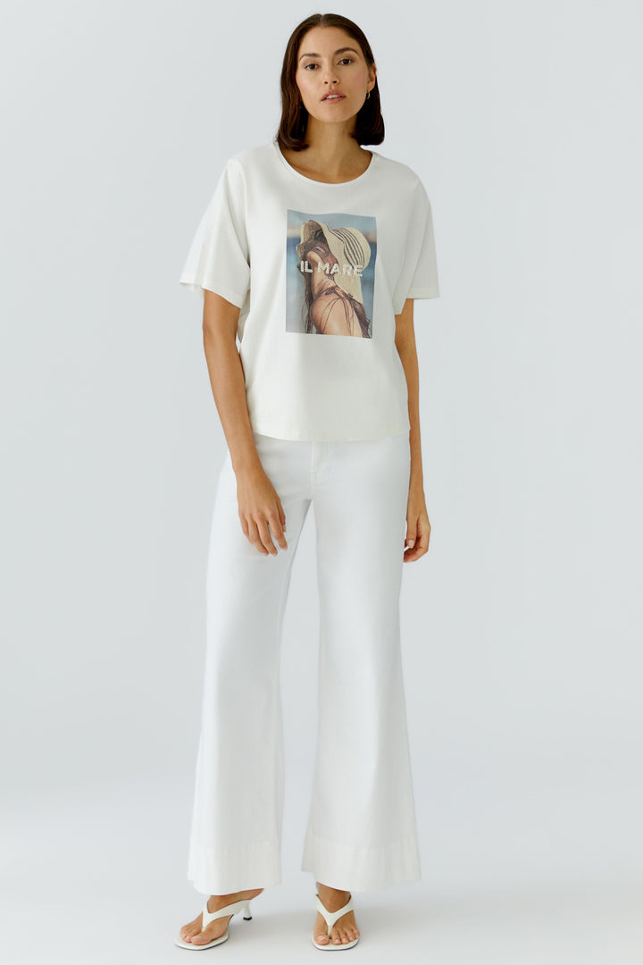 Oui 97203 Cloud Dance Il Mare Motif T-Shirt