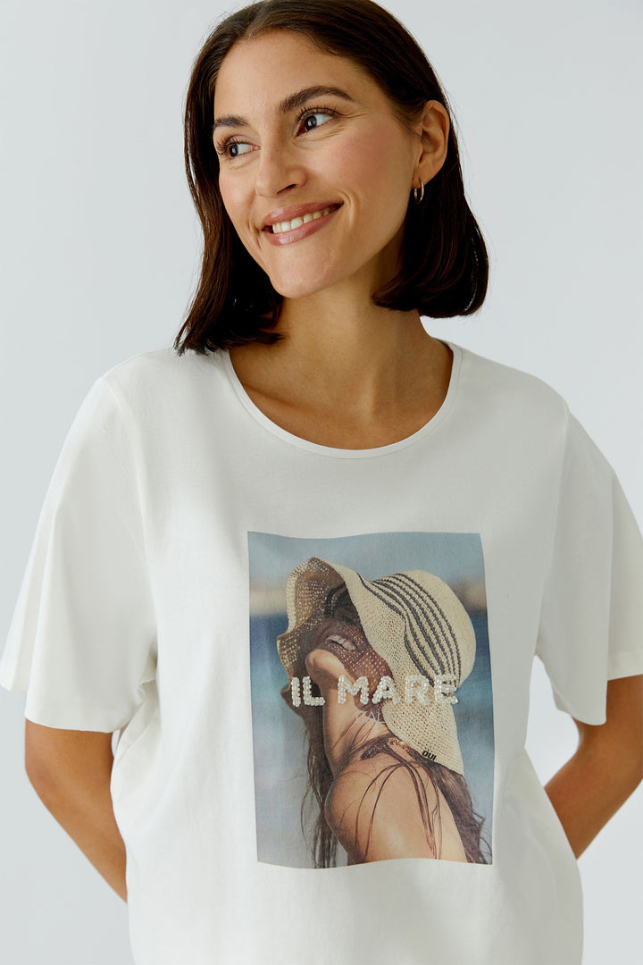 Oui 97203 Cloud Dance Il Mare Motif T-Shirt