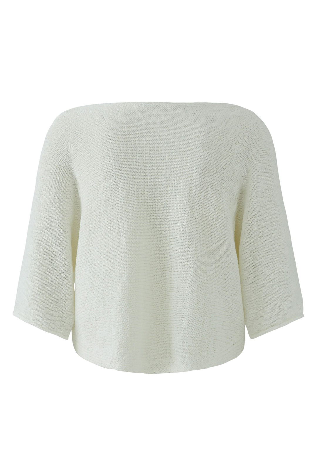 Oui 97252 Cloud Dancer White Boat Neck Jumper