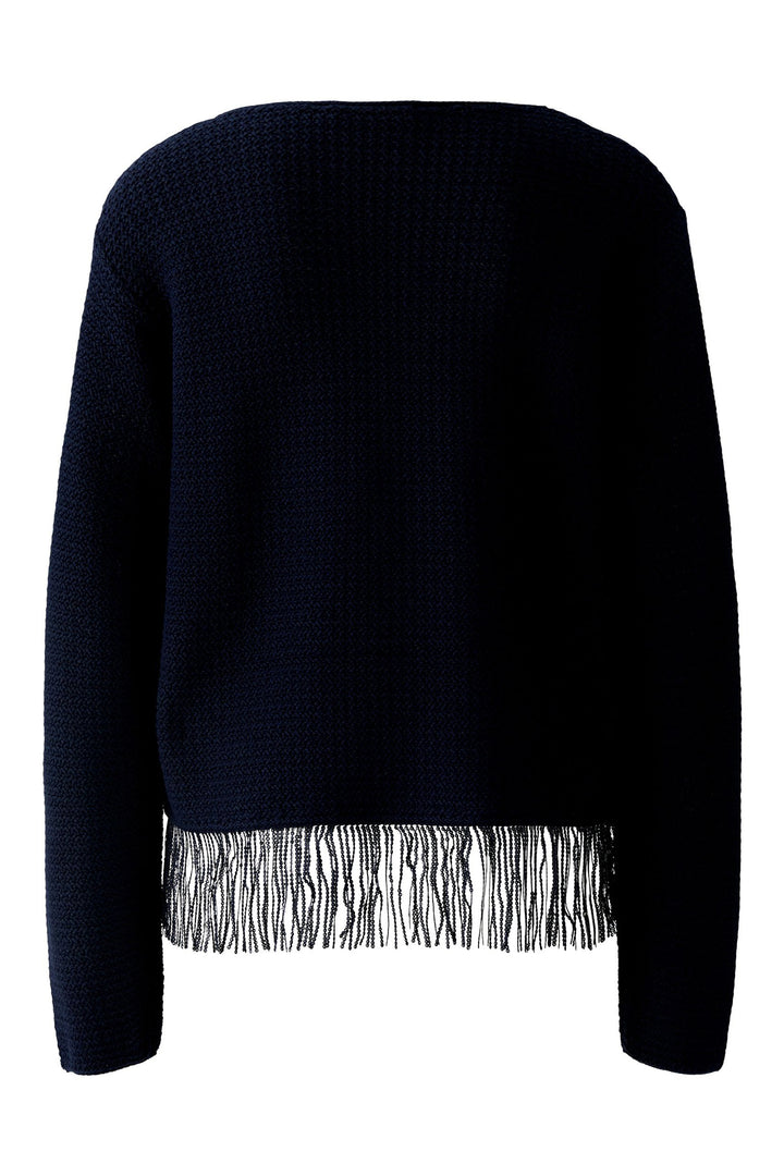 Oui 97271 Dark Blue Sequin Tassle Jumper