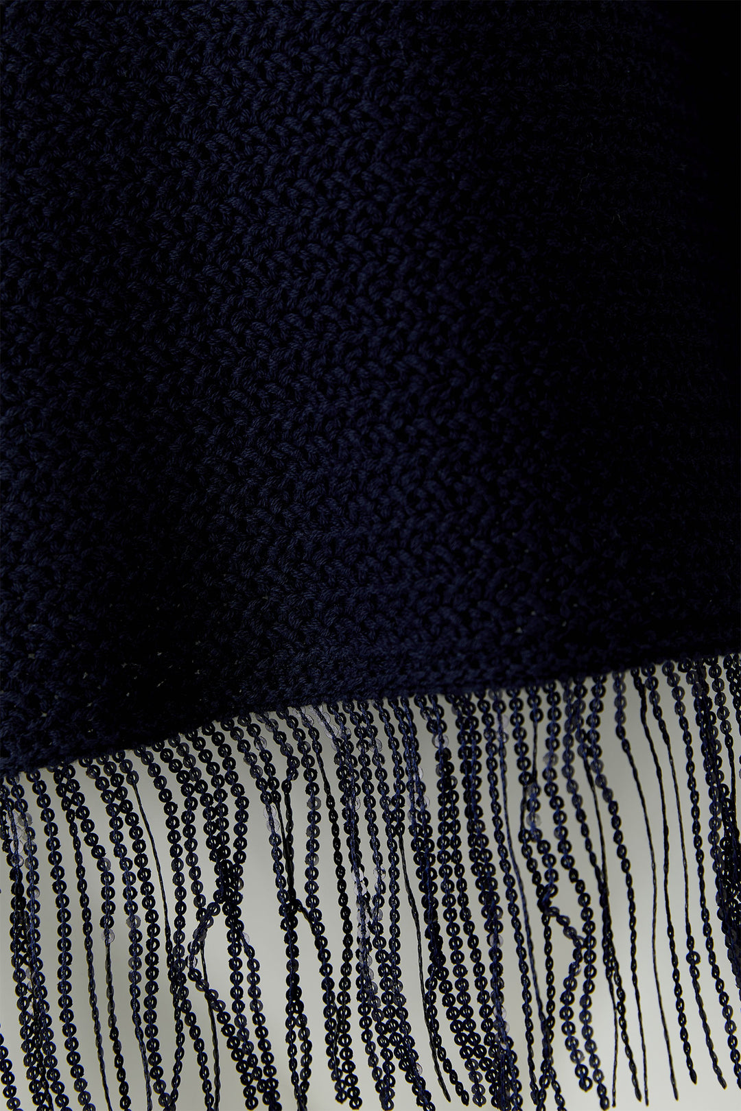 Oui 97271 Dark Blue Sequin Tassle Jumper