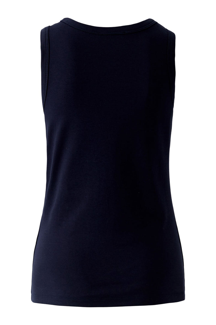 Oui 97284 Optic Dark Blue Oui Motif Vest Tank Top, back view