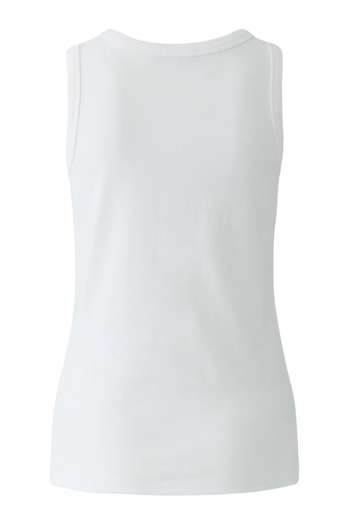 Oui 97284 Optic White Oui Motif Vest Tank Top