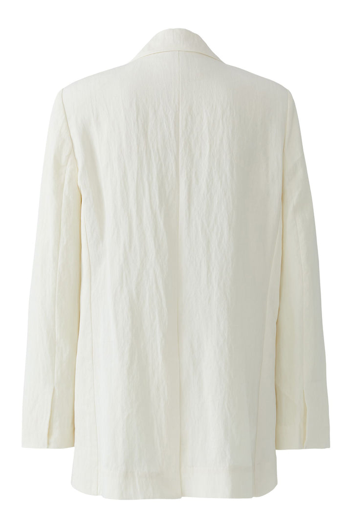 Oui 97399 Offwhite One Button Blazer Jacket