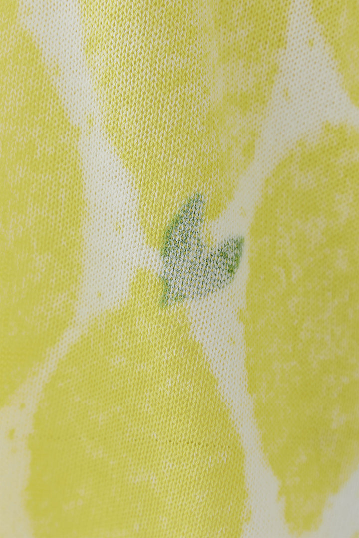 Oui 97413 Yellow White Lemon Print Jumper