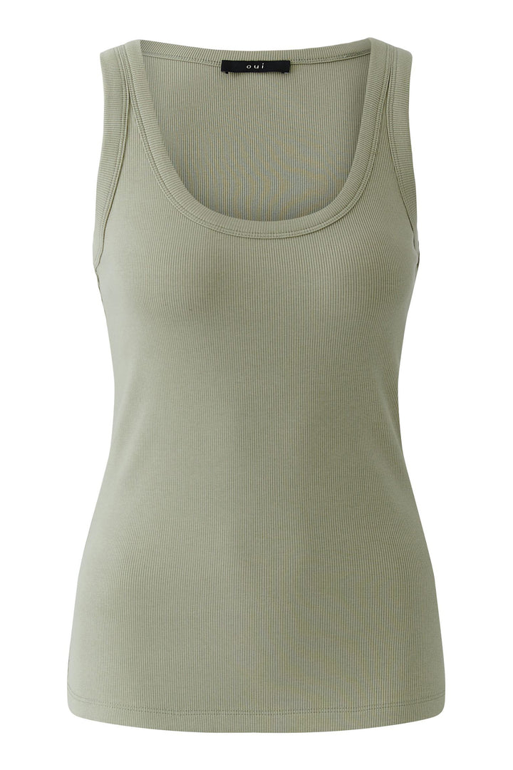 Oui 97459 Seagrass Green Tank Top