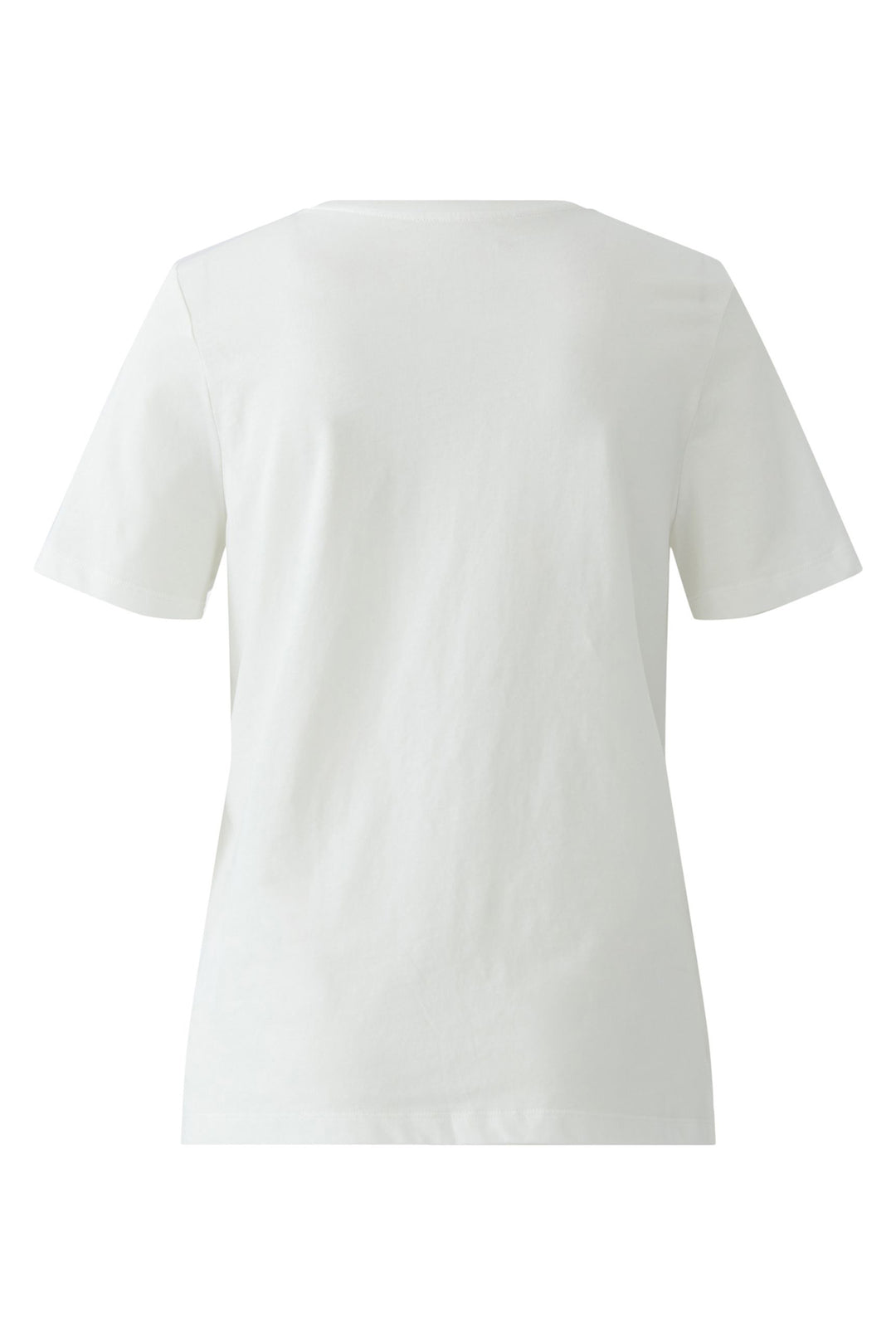 Oui 97514 White Cloud Dancer Beaded Motif T-Shirt