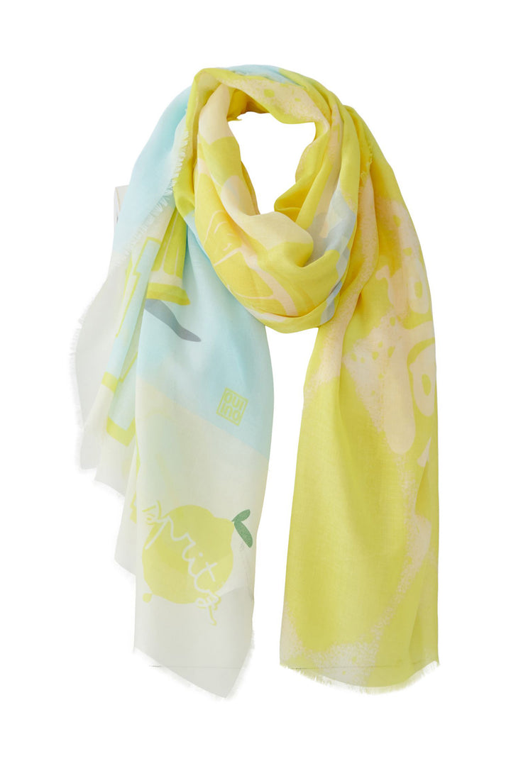 Oui 97559 Yellow Green Scarf 0216