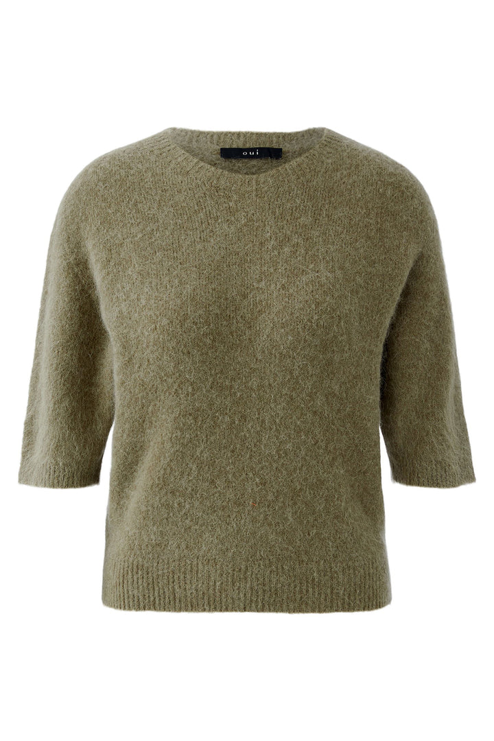 Oui 97620 Green Garden Short Sleeve Jumper