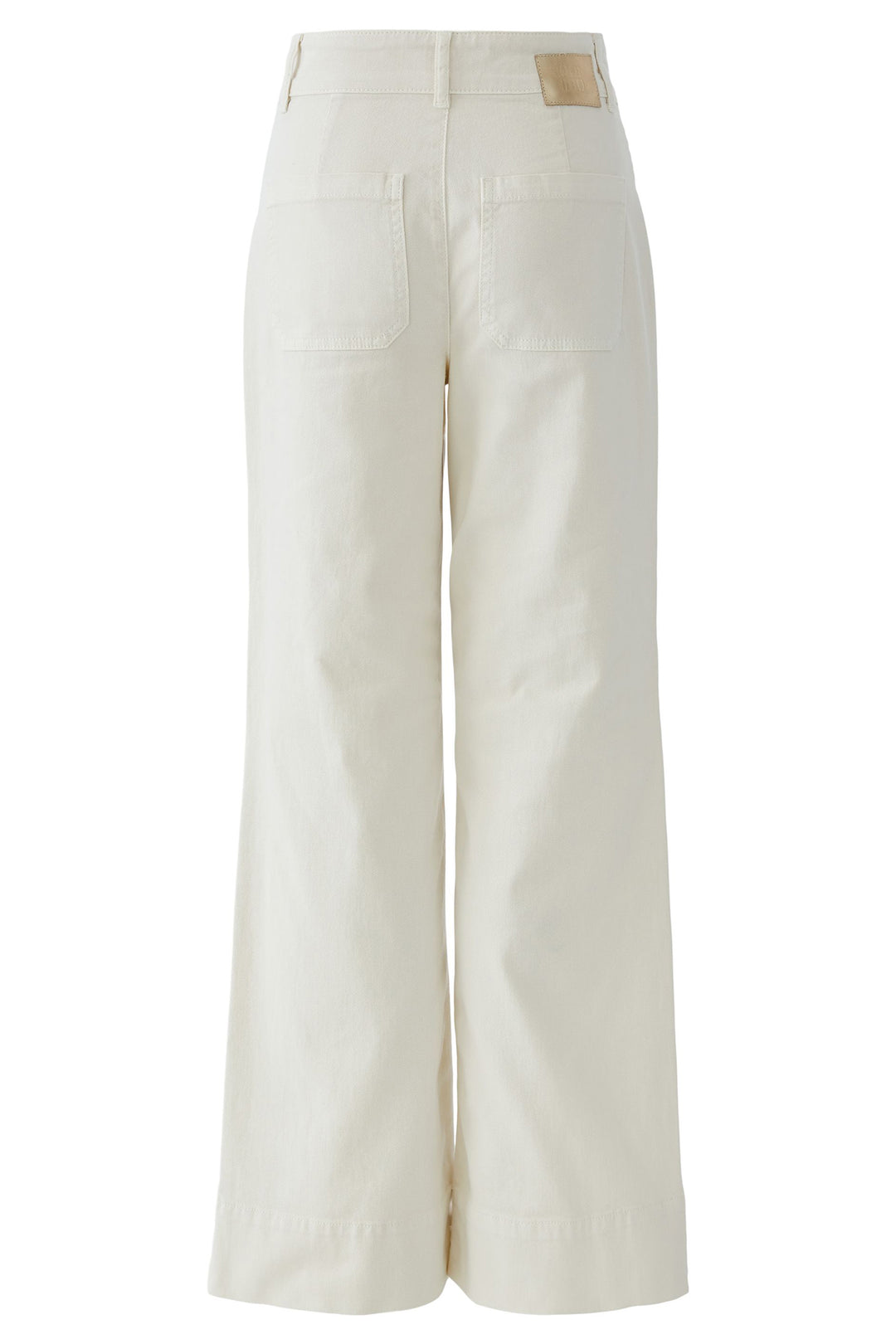 Oui 97657 Whitecap Grey Offwhite High Waist Wide Leg Jeans