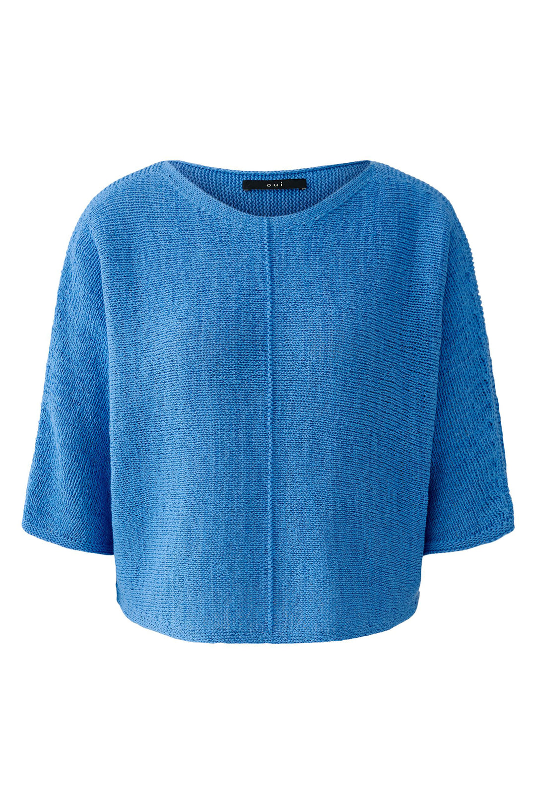 Oui 97857 Marina Blue Wide Neck Jumper