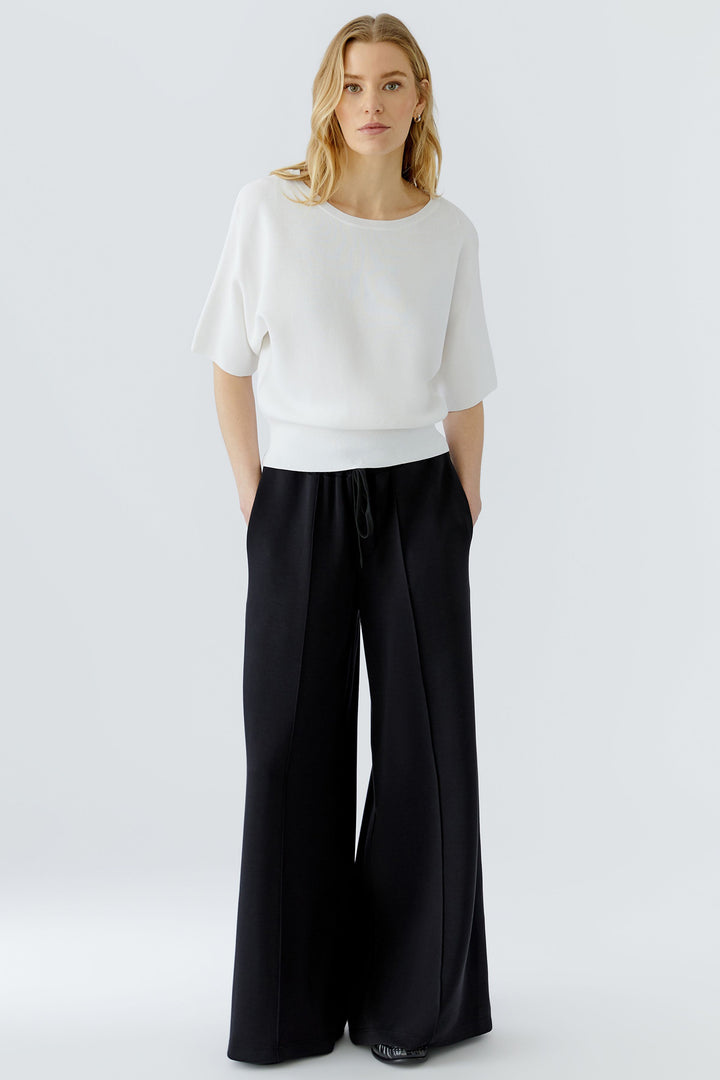 Oui 97932 Optic White Blouson Jumper