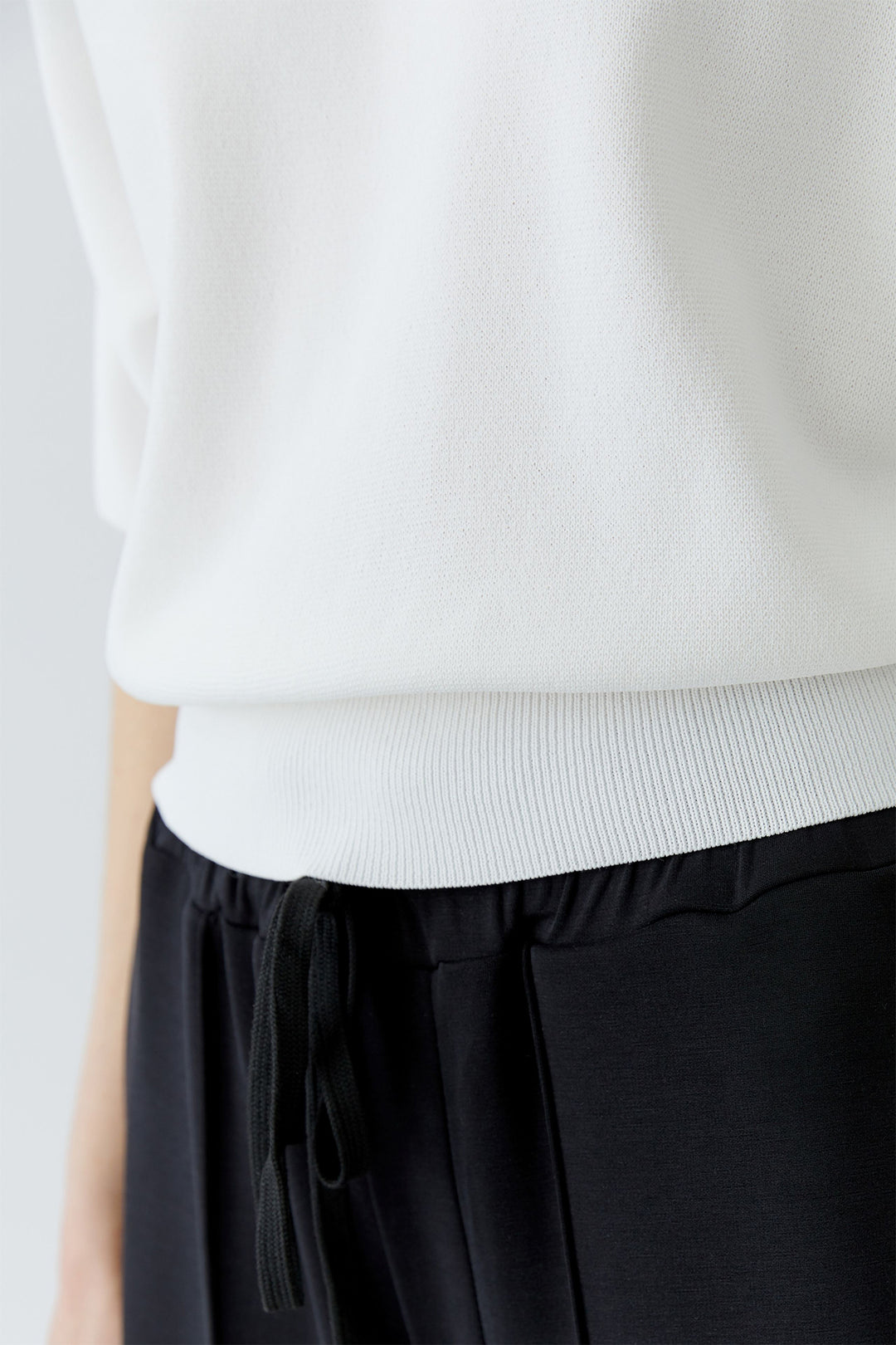 Oui 97932 Optic White Blouson Jumper