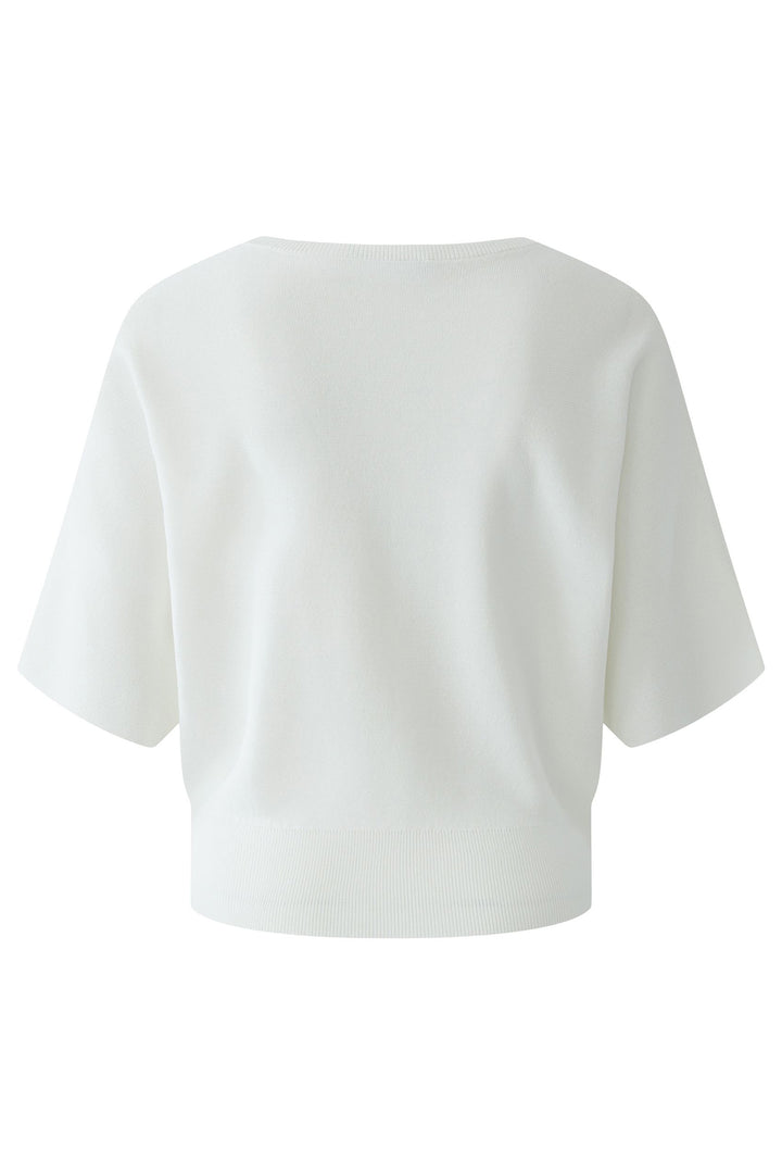 Oui 97932 Optic White Blouson Jumper