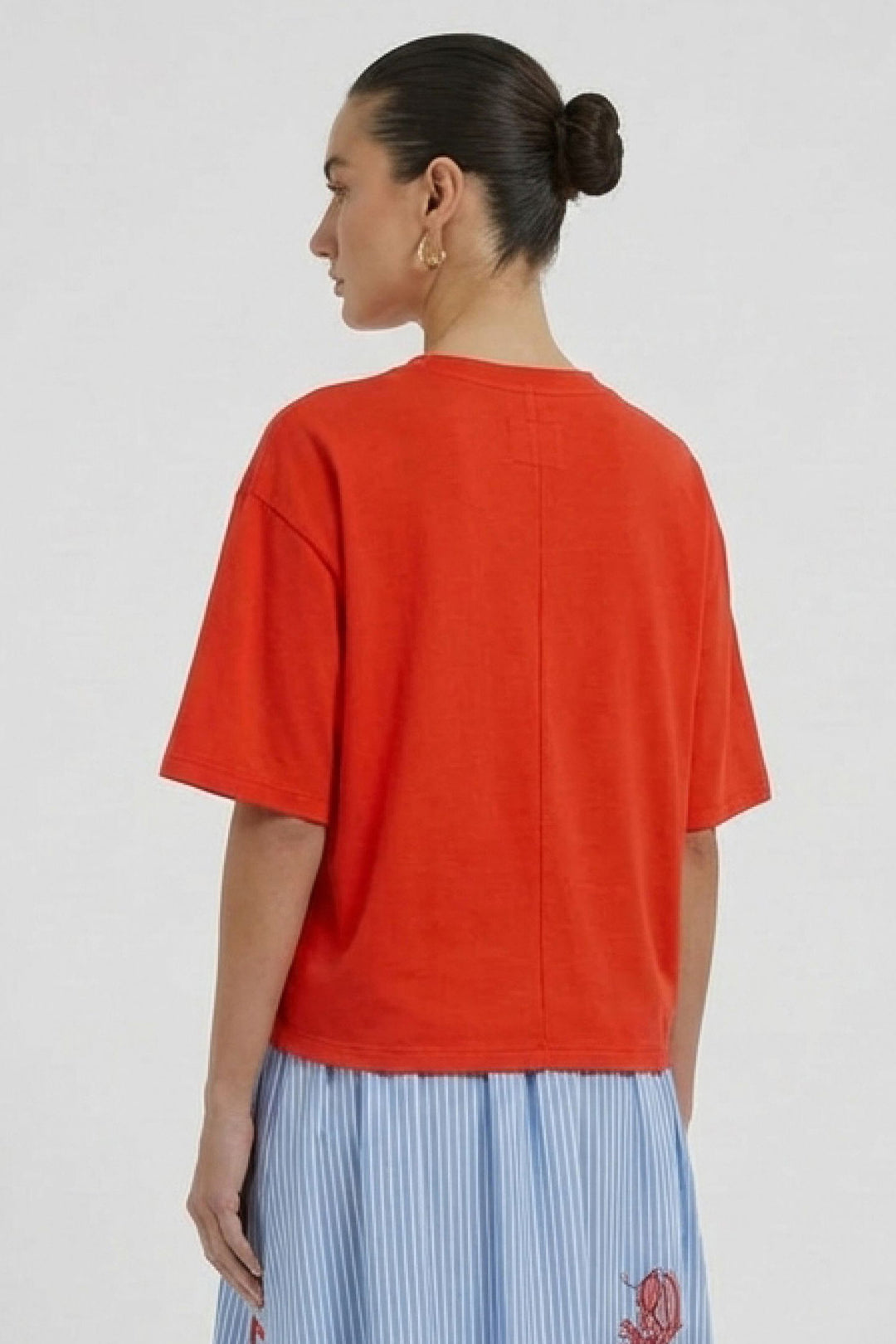 Oui 98601 Red Alert Baci Motif Drawstring Waist T-Shirt