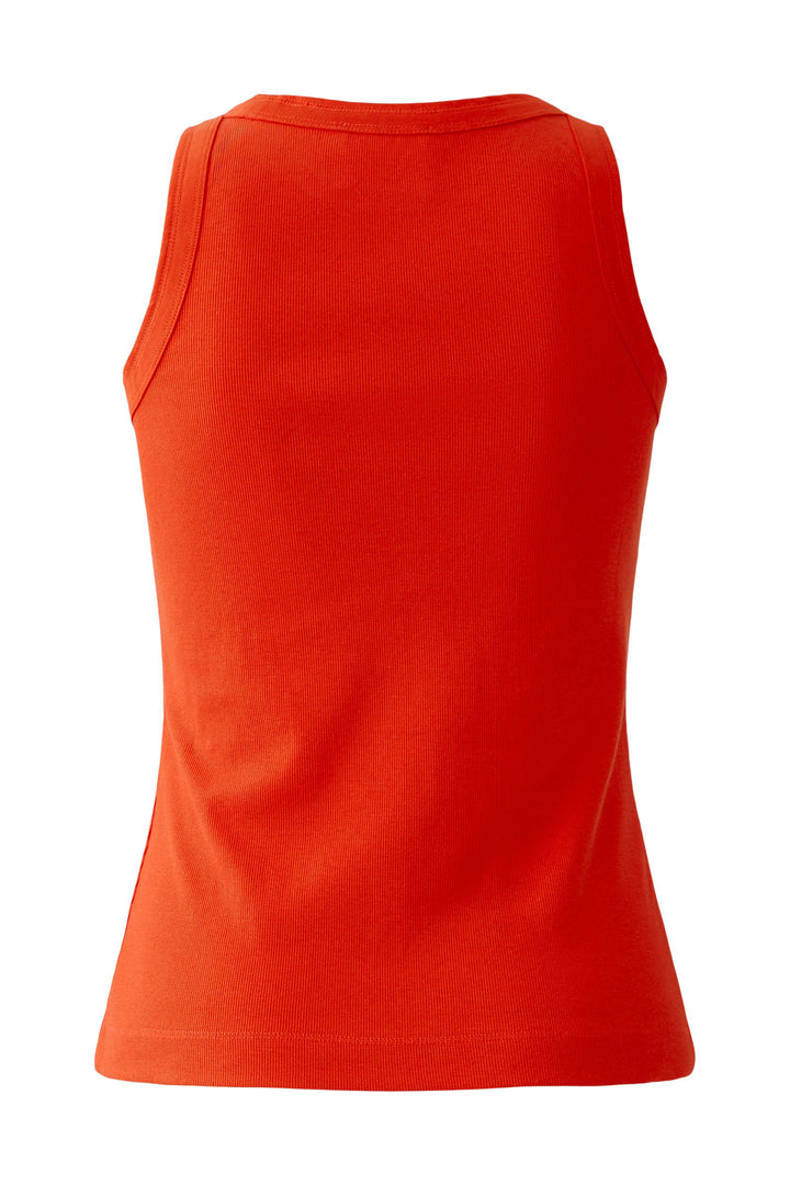 Oui 98629 Red Alert Ciao Bella Ribbed Vest Top