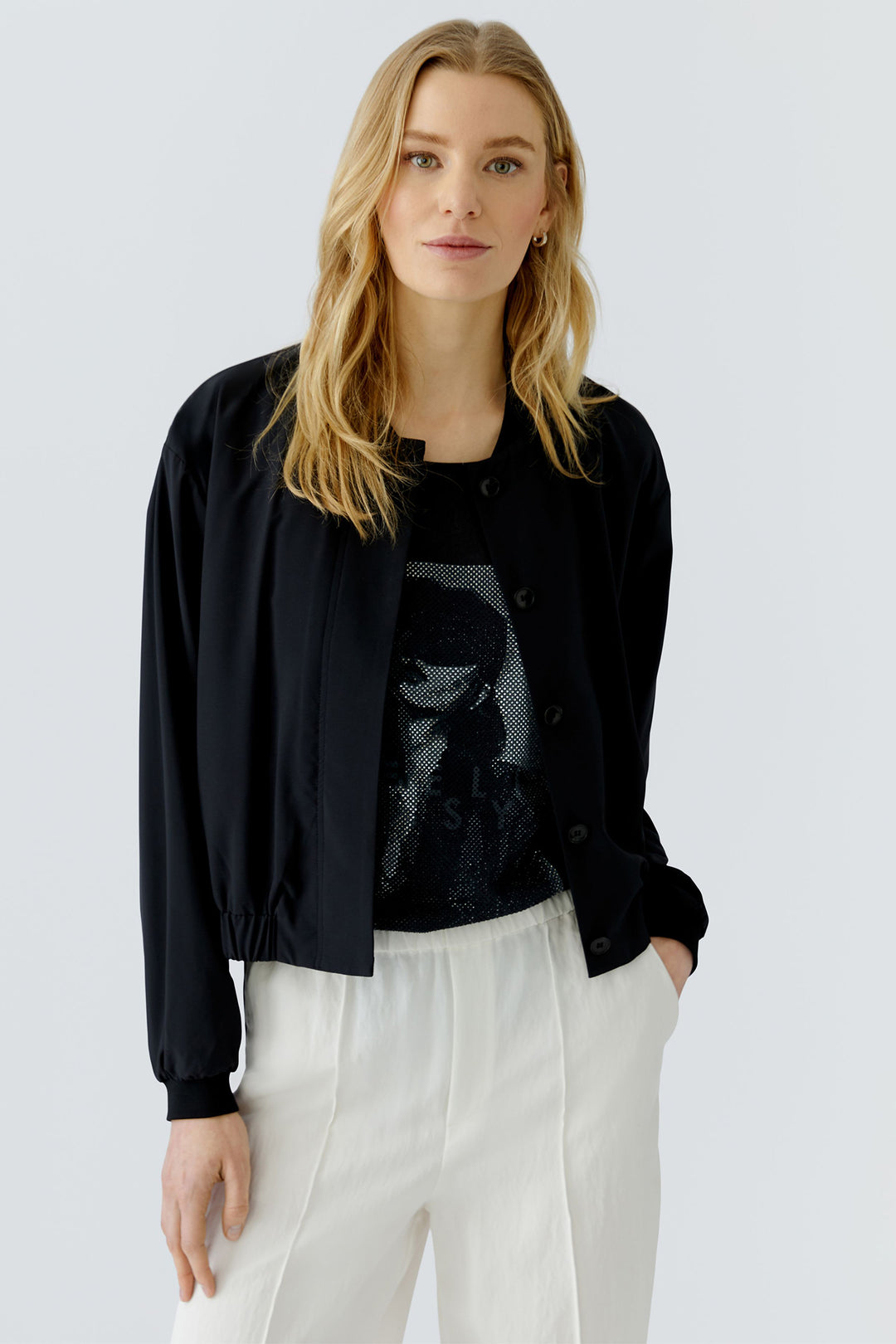 Oui 98643 Black Jacket