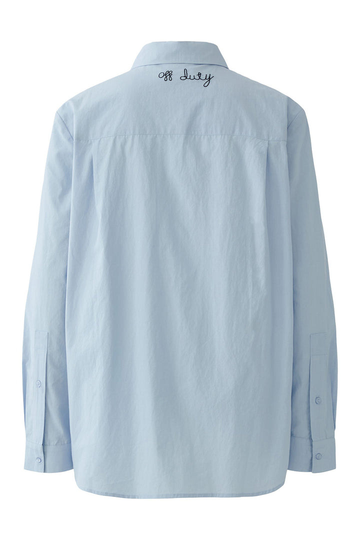 Oui 98651 Kentucky Blue Embroidered Shirt