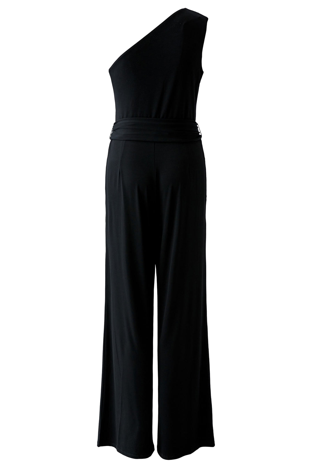 Oui 98713 Black One Shoulder Jumpsuit