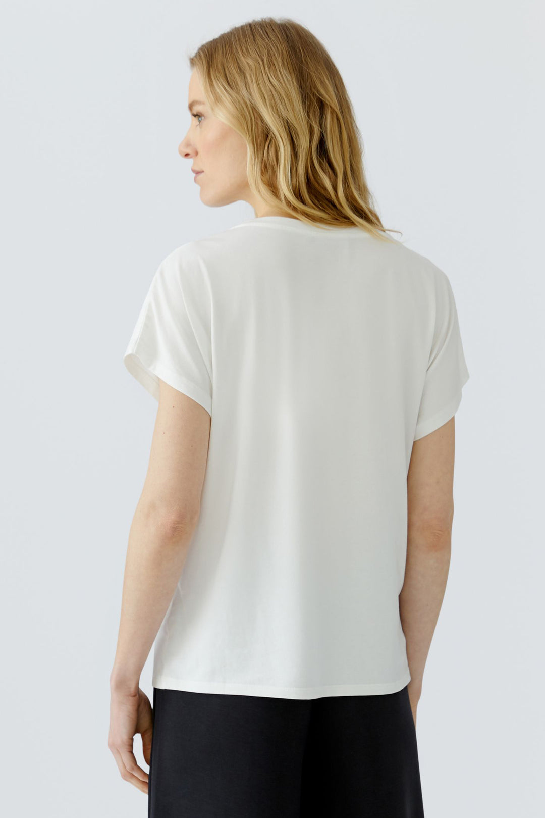 Oui 98729 Cloud Dancer White T-Shirt