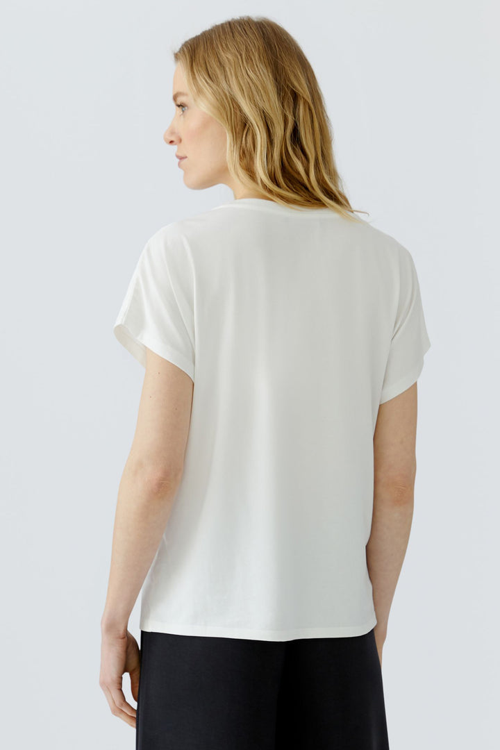 Oui 98729 Cloud Dancer White T-Shirt