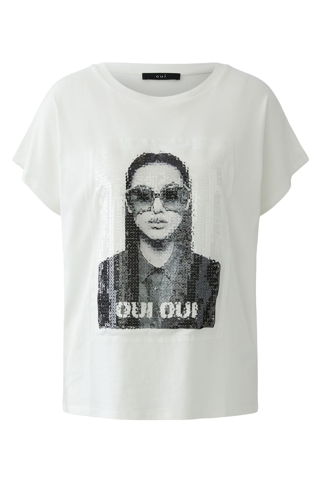 Oui 98729 Cloud Dancer White T-Shirt
