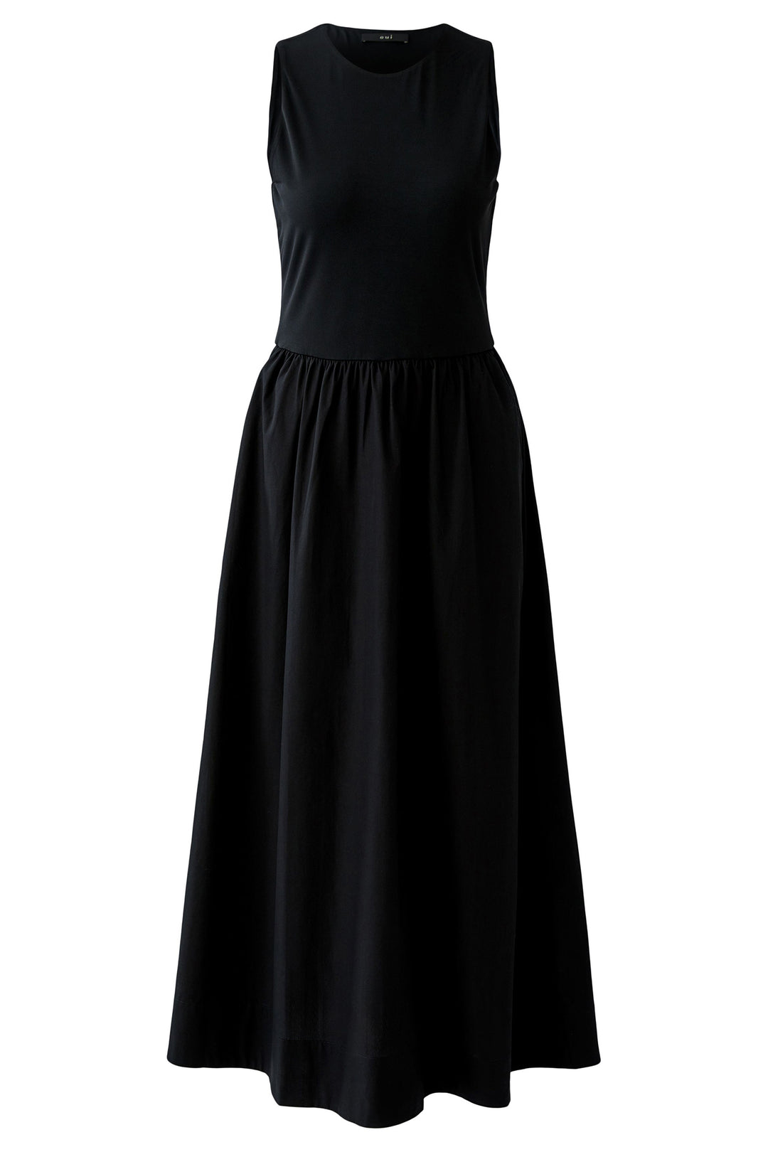 Oui 98733 Black Sleeveless Midi Dress