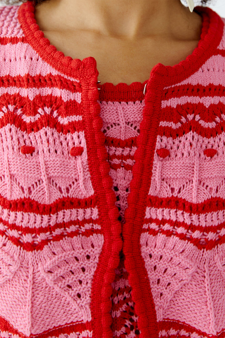 Oui Cardigan 93585 Pink Rose 0333 - Olivia Grace Fashion