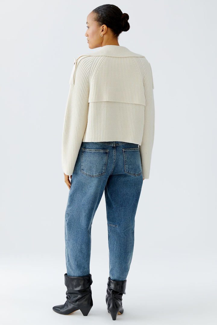 Oui Cardigan Jacket 94310 Gardenia Cream 1018 - Olivia Grace Fashion