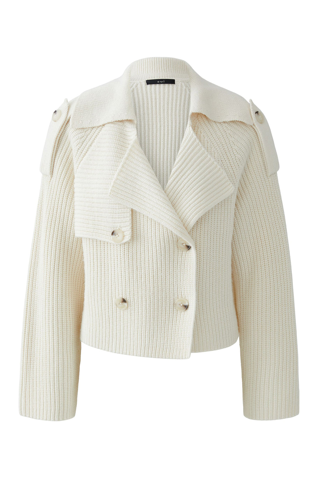 Oui Cardigan Jacket 94310 Gardenia Cream 1018 - Olivia Grace Fashion