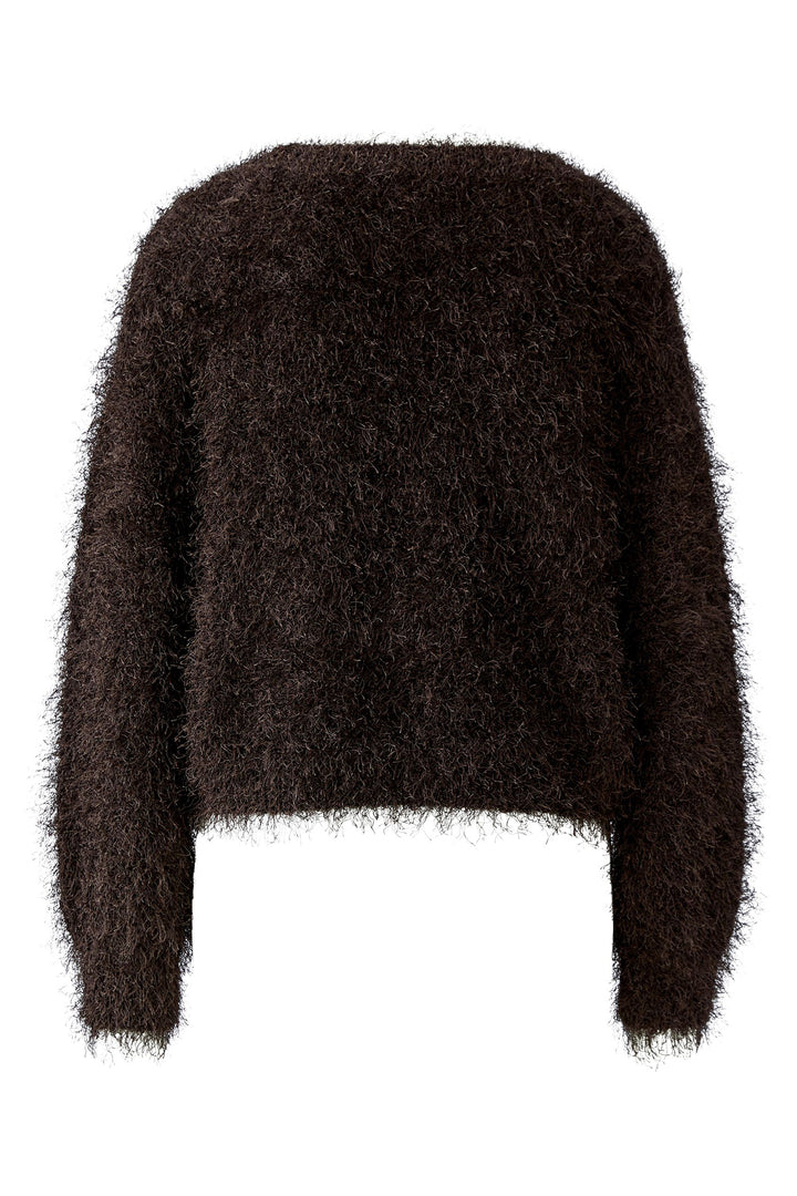 Oui Chocolate Torte Eyelash Knit Pullover Jumper 94604 at Olivia Grace Fashion
